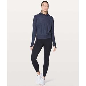 Lululemon Lead The Pack Hoodie Heathered Stony Grape / Black Size 12